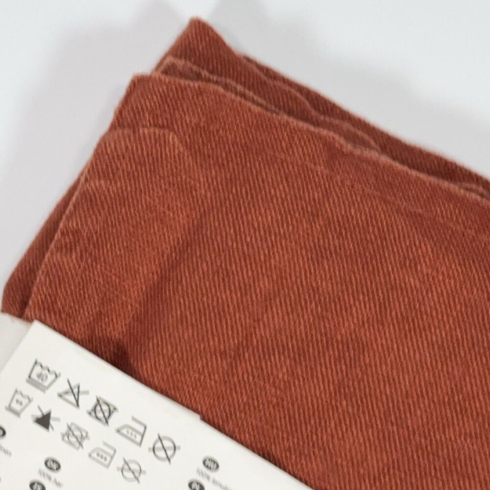 IKEA DYTÅG Cushion Cover Linen Throw Pillow Case 20x20 Burnt Orange Rust NEW - Picture 5 of 5